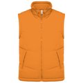 Chaleco acolchado unisex con forro polar Naranja XS