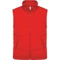 Chaleco acolchado unisex con forro polar Red L