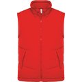 Chaleco acolchado unisex con forro polar Rojo S