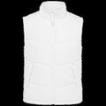 Chaleco acolchado unisex con forro polar White XL