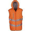 Chaleco de alta visibilidad de forro polar y acolchado Hi Vis Orange M