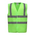 Chaleco alta visibilidad poliéster Velcro Verde XL