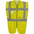 Chaleco alta visibilidad reflectante con bolsillos Hi Vis Yellow 4XL