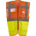 Chaleco alta visibilidad ropa laboral Hi Vis Orange / Hi Vis Yellow XL