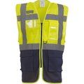 Chaleco alta visibilidad ropa laboral Hi Vis Yellow / Navy 3XL