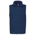 Chaleco micropolar hombre cremallera y bolsillos Azul 4XL