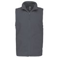 Chaleco micropolar hombre cremallera y bolsillos Gris 4XL