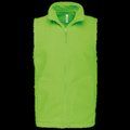 Chaleco micropolar hombre cremallera y bolsillos Lime L