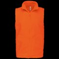 Chaleco micropolar hombre cremallera y bolsillos Orange 3XL