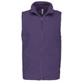 Chaleco micropolar hombre cremallera y bolsillos Violeta 4XL