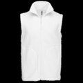 Chaleco micropolar hombre cremallera y bolsillos White 4XL