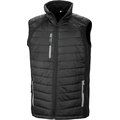 Chaleco Softshell acolchado reciclado Black / Grey XS