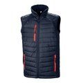 Chaleco Softshell acolchado reciclado Navy / Red 3XL