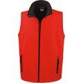 Chaleco Softshell hombre resistente al agua Red / Black L