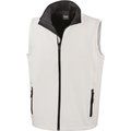 Chaleco Softshell hombre resistente al agua White / Black 3XL