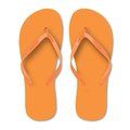 Chanclas Playa PE Talla M Naranja L