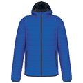 Chaqueta acolchada con capucha Light Royal Blue S