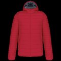 Chaqueta acolchada con capucha Rojo 4XL