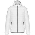 Chaqueta acolchada con capucha White 4XL