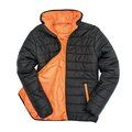 Chaqueta acolchada cortavientos hidrófuga Black / Orange 3XL