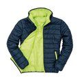 Chaqueta acolchada cortavientos hidrófuga Navy / Lime M