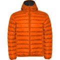 Chaqueta Acolchada Hombre con Capucha NARANJA BERMELLON L