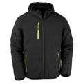 Chaqueta acolchada reciclada Black / Lime 3XL