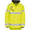 Chaqueta alta visibilidad impermeable con capucha Hi Vis Yellow 3XL