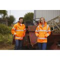 Chaqueta alta visibilidad impermeable con capucha