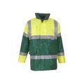 Chaqueta Alta Visibilidad Impermeable Cortavientos Hi Vis Yellow / Green M