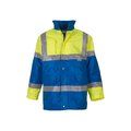 Chaqueta Alta Visibilidad Impermeable Cortavientos Hi Vis Yellow / Royal Blue XXL