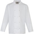 Chaqueta de chef con botones a presión Blanco XS