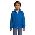 Chaqueta Cortavientos Niño Impermeable con Capucha Azul Royal XXL