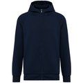 Chaqueta con cremallera y capucha Deep Navy S