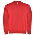 Chaqueta Cuello Mao con Bolsillos Rojo L