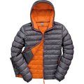 Chaqueta hombre hidrófuga cortavientos Grey / Orange S