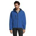 Chaqueta Hombre Impermeable con Forro Polar Azul Royal L