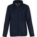 Chaqueta impermeable cortavientos con forro micropolar Navy 3XL