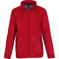 Chaqueta impermeable cortavientos con forro micropolar Red L