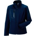 Chaqueta impermeable transpirable SoftShell hombre Azul XL