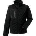 Chaqueta impermeable transpirable SoftShell hombre Black M