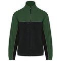 Chaqueta micropolar bicolor Black / Forest Green XS