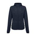 Chaqueta polar para mujer con cremallera Azul Marino S