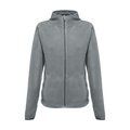 Chaqueta polar para mujer con cremallera Gris L