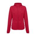 Chaqueta polar para mujer con cremallera Rojo M