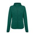 Chaqueta polar para mujer con cremallera VERDE OSCURO L