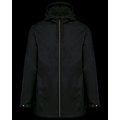 Chaqueta recta con capucha unisex Black 4XL