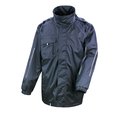 Chaqueta softshell 3 en 1 impermeable con capucha Azul XXL