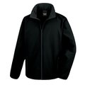 Chaqueta softshell 3 en 1 impermeable con capucha Negro S