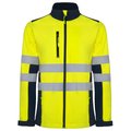 Chaqueta Softshell Alta Visibilidad Cuello Alto MARINO/AMARILLO FLUOR M